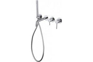 Смеситель для ванны встраиваемый Abber Wasser Kreis хром - 2