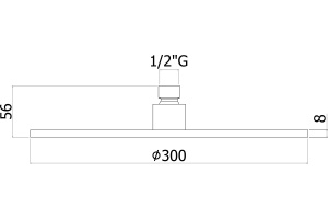 Верхний душ Paffoni Master King ZSOF079HGSP золото медовое брашированное - 3