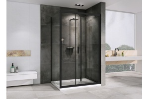 Душевой уголок Abber Sonnenstrand 90x90 профиль черный (AG07090B-S90B) - 3
