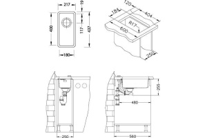 Дополнительная мойка Alveus Kombino Monarch 10 бронза - 3