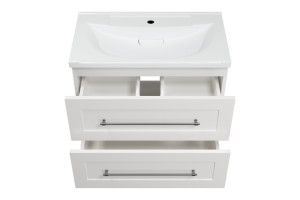 Тумба с раковиной Misty Марта 70 белая глянцевая - 2