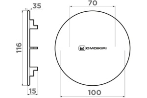 Декоративная накладка Omoikiri DEC-GB графит - 2