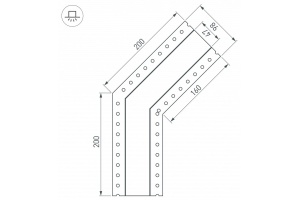 Коннектор угловой Arlight SL-Linia45-Fantom-135 030102 - 2
