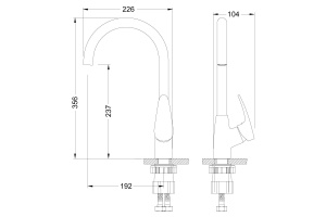 Смеситель Lemark Linara LM0405C для кухонной мойки - 2