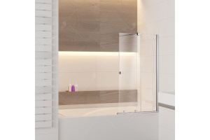 Шторка на ванну RGW Screens SC-46 100х150, профиль хром