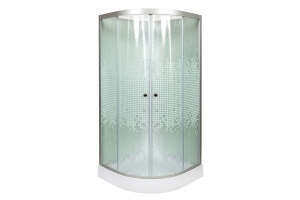 Душевая кабина Deto L 100х100 с гидромассажем, без крыши (L901NGM)