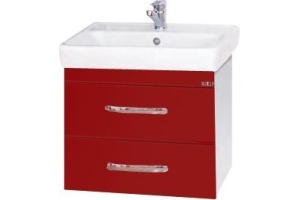 Тумба для комплекта Misty Эмилия 60 подвесная красная