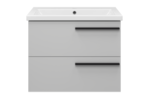 Тумба под раковину Misty Ненси 70 серая матовая