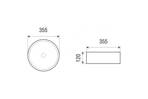 Раковина накладная Weltwasser WW ELBACH 3134 MBL 35.5 матовый голубой (10000004518) - 2