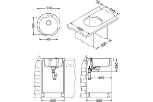 Мойка кухонная Alveus Niagara Granital 10 arctic - 3