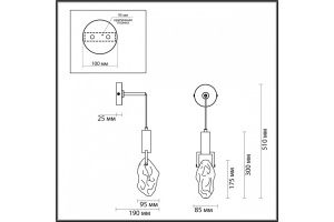 Бра Odeon Light Lia 4372/5WL - 3