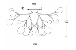 Потолочная люстра Freya Florencia FR5049CL-27B - 3