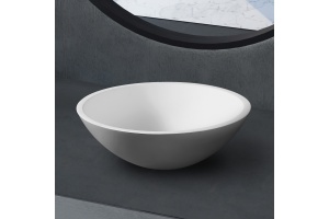 Раковина накладная Abber Stein 40х40 белый матовый