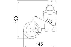 Дозатор Boheme Hermitage Chrome 10397 - 2