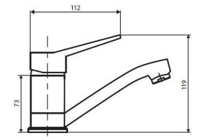 Смеситель Dorff Optima D2021001 для раковины - 2