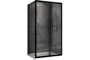 Душевой уголок ABBER Schwarzer Diamant 100х80 профиль черный (AG30100BH-S80B)