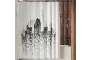 Штора для ванной Wasserkraft Ammer 180х200 рисунок белый 