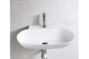 Раковина накладная Ceramalux N 56 белый (9234) - 3