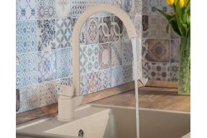 Смеситель для кухни GPD Atros бежевый матовый - 2