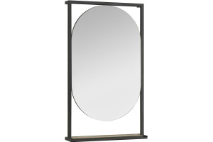 Зеркало Aquaton Лофт Фабрик 50 темное дерево