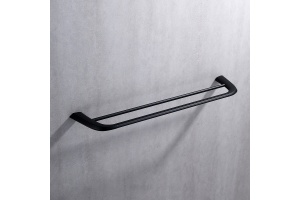 Полотенцедержатель двойной ABBER Nord черный матовый - 2