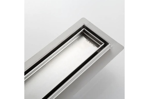 Душевой лоток Gappo хром 30 с решеткой под плитку - 2