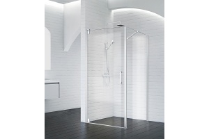 Душевой уголок BelBagno Marmi 100х80 профиль хром стекло прозрачное - 2