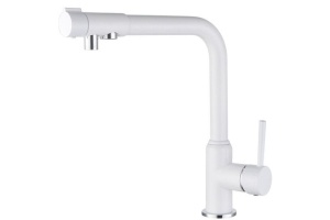 Смеситель Kaiser Teka 13044-10 для кухонной мойки, белый