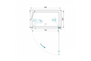 Душевой уголок RGW Hotel HO-045-1 80x80 профиль хром стекло прозрачное - 3