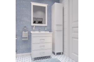 Зеркало STWORKI Хальмстад 65 белое, с подсветкой светодиодной, инфракрасный выключатель, прямоугольное - 3