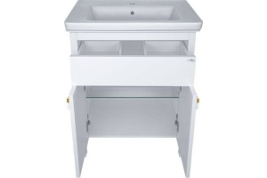 Тумба с раковиной Misty Адель 70 белая матовая - 2