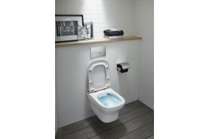 Комплект Система инсталляции для унитазов Grohe Rapid SL 38775001 4 в 1 с кнопкой смыва + Чаша для унитаза подвесного Jacob Delafon Vox EDM102-00 - 3