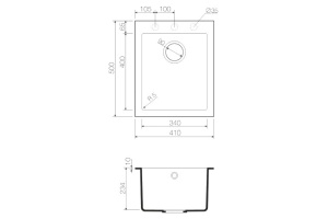 Мойка кухонная Omoikiri Bosen 41 SA бежевая - 3