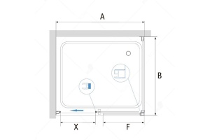 Душевой уголок RGW Passage 130х100 хром стекло матовое - 2