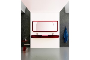 Подвесная раковина Abber Kristall 150 красная - 2