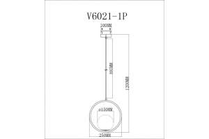 Подвесной светильник Moderli Barocco V6021-1P - 3