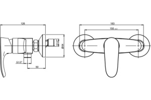 Смеситель для душа Paini Palermo PACR511KM - 2