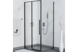 Душевой уголок RGW Stilvoll SV-42B 120x90 профиль черный стекло прозрачное