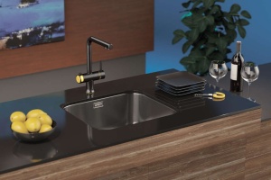 Мойка кухонная Omoikiri Omi 44-U/IF-IN Quadro нержавеющая сталь - 2