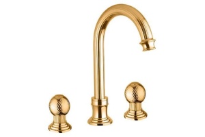 Смеситель для раковины Cezares OLIMP золото 24 карат (OLIMP-BLS2-A-03/24-M)