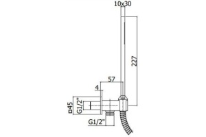 Душевой гарнитур Cezares Czr DEFA4 NOP - 2