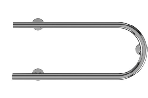 Электрический полотенцесушитель Terminus П-образный 600x200 Хром