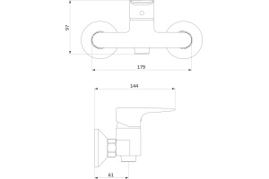 Смеситель для душа STWORKI by Damixa Драммен HFDR20000 - 2