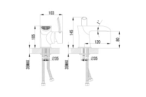 Смеситель для раковины Lemark Atlantiss хром (LM3246C) - 2