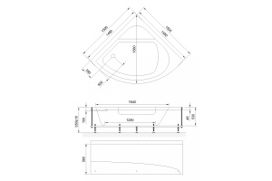 Ванна акриловая Royal Bath Rojo Comfort 150x150 с гидромассажем белый - 2