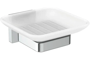 Мыльница Ideal Standard IOM Square белый, хром (E2201AA)
