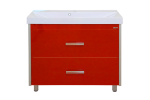 Джулия QVATRO - 105 Тумба с 2 ящ. красная