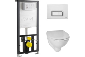 Комплект VitrA Arkitekt 9005B003-7211 кнопка хром