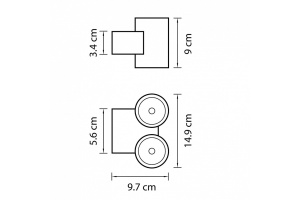 Уличный настенный светодиодный светильник Lightstar Paro 352692 - 2