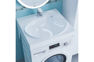 Раковина над стиральной машиной Санта Сатурн 60 белый - 2